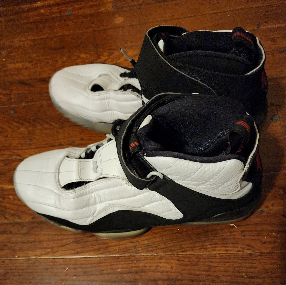 Nike Air Penny 4 black red sz 14 - Picture 4 of 11